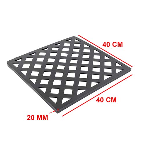 ESTANTE PARA CAJA DELIVERY NEGRA PLASTICA VC (593)