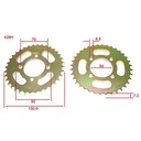 CORONA Y PIÑON GILERA SMASH 110/HONDA WAVE (36x14) DORADA STD