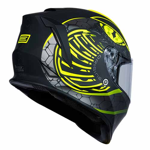 CASCO H151 DINAMO FIGHTER MATT FLUO YELLOW/BLACK XL ORIGINE
