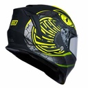 CASCO H151 DINAMO FIGHTER MATT FLUO YELLOW/BLACK XL ORIGINE