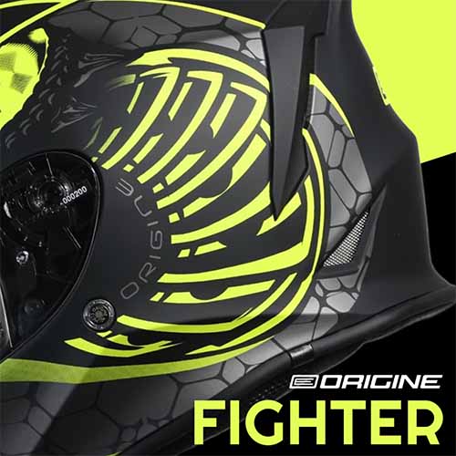 CASCO H151 DINAMO FIGHTER MATT FLUO YELLOW/BLACK XL ORIGINE