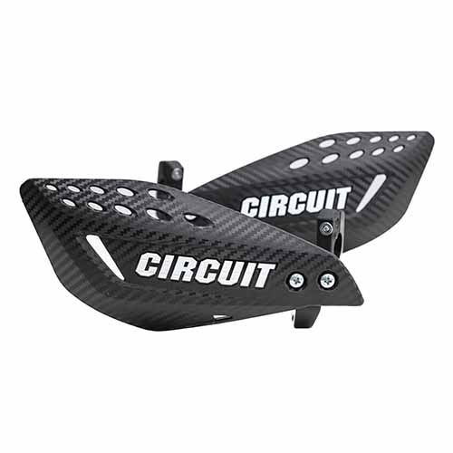 CUBRE MANO VECTOR CARBONO/BLANCO (JGO) CIRCUIT PM061-2D2