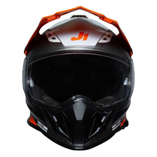 CASCO J34 PRO OUTERSPACE WHITE/FLUO ORANGE/BLACK MATT XXL JUST1