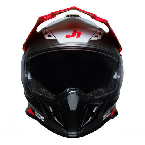 CASCO J34 PRO OUTERSPACE WHITE/FLUO RED/BLACK MATT XXL JUST1