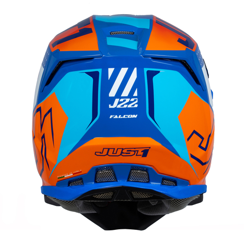 CASCO J22F FIBRA DE VIDRIO FALCON ORANGE/BLUE MATT XL JUST1