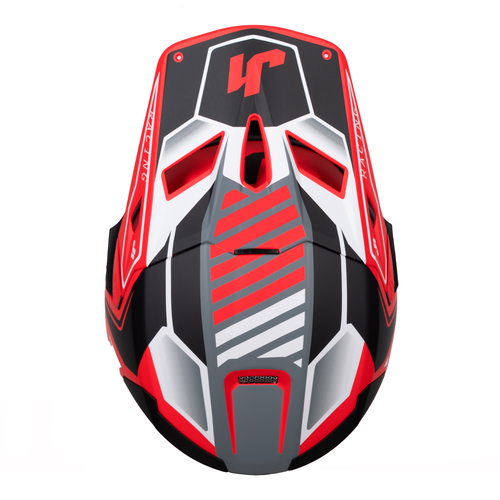 CASCO J22F FIBRA DE VIDRIO TALENT BLACK/RED XL JUST1