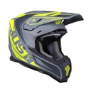 CASCO J22F FIBRA DE VIDRIO TALENT FLUO YELLOW/GRAY XL JUST1