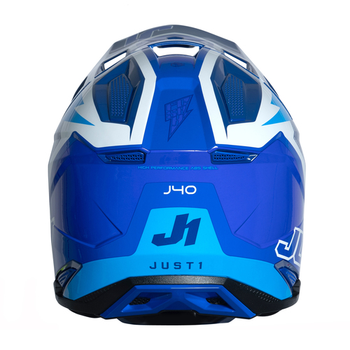 CASCO J40 FLASH WHITE/BLUE MATT XL JUST1