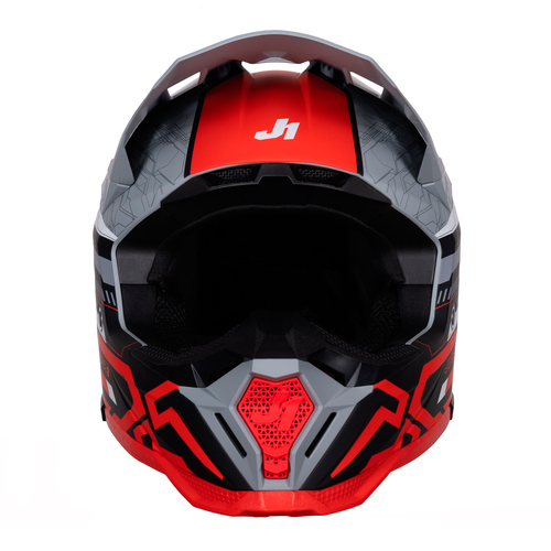 CASCO J40 MISSION RED/GREY MATT XXL JUST1