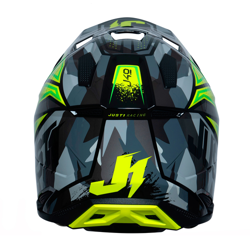 CASCO J40 SHOOTER CAMO/YELLOW FLUO/BLACK GLOSS XL JUST1