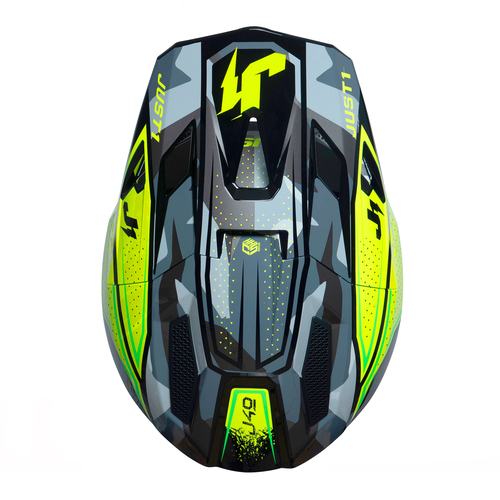 CASCO J40 SHOOTER CAMO/YELLOW FLUO/BLACK GLOSS S JUST1