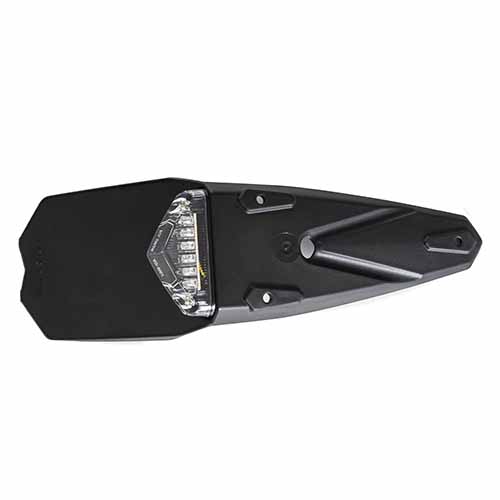 GUARDABARRO TRASERO UNIVERSAL MANTIS NEGRO/CRISTAL CIRCUIT PT003-21I