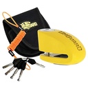 TRABA DISCO CON ALARMA 120DB 8263 10mm AMARILLO ONGUARD