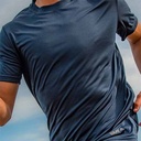REMERA RUNNING HOMBRE AZUL MARINO S YAKKA (4002)