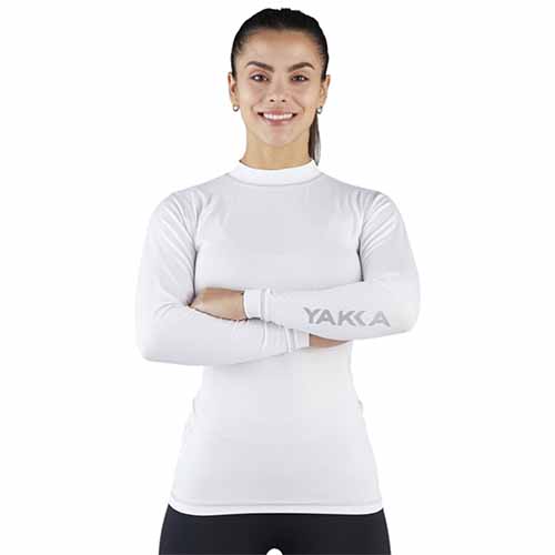 REMERA TERMICA MANGA LARGA BLANCA M YAKKA (1012)