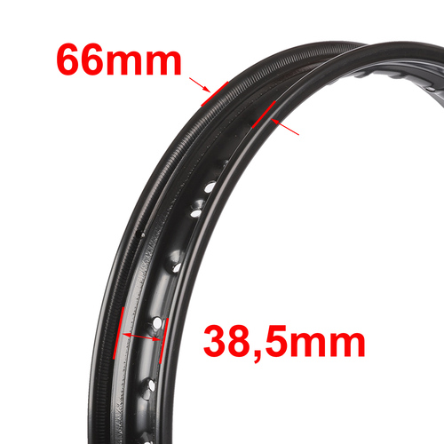 ARO DE LLANTA ACERO NEGRO 160X17 STD