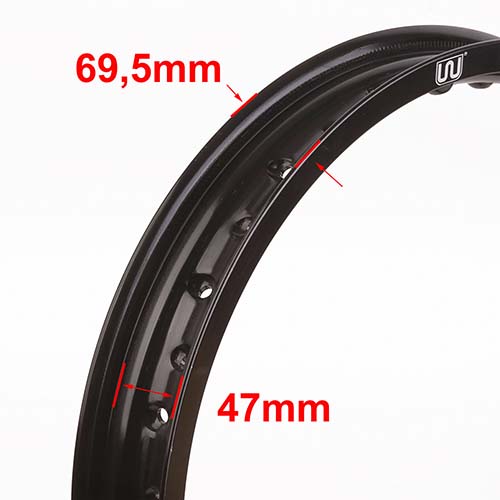 ARO DE LLANTA ALUMINIO 6063 (NEGRO 36A) 185X19 STD