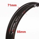 ARO DE LLANTA ALUMINIO 6063 (NEGRO 36A) 215X17 STD