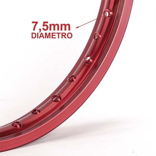 ARO DE LLANTA ALUMINIO 6063 (ROJO 36A) 215X18 STD