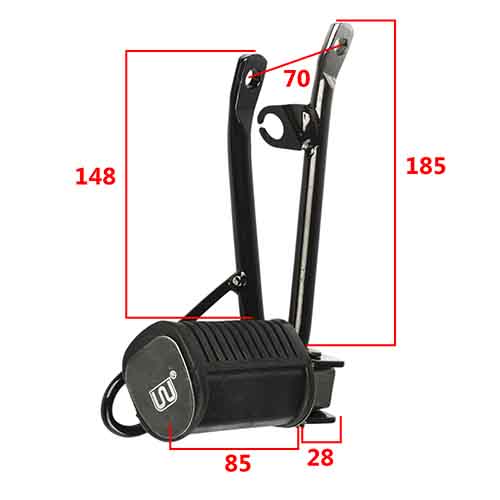 PEDALIN TRASERO HONDA XR150L IZQUIERDO STD