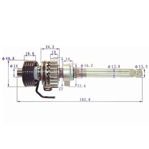 EJE DE ARRANQUE HONDA NEW WAVE 110/110 S STD