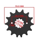 CORONA Y PIÑON HONDA XR 250 TORNADO (PRO-CEMENTADO NEGRO) (45-13) CREUSO (9087-KIT)