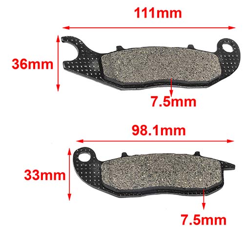 PASTILLA DE FRENO YAMAHA XTZ 250 2017 DELANTERA HYD (168)