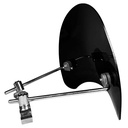 PARABRISAS NEGRO UNIVERSAL FARO REDONDO CON SOPORTES RETRO SPIRIT MTC (NAC)