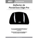 DEFLECTOR DE PARABRISAS TRANSPARENTE UNIVERSAL CON SOPORTE EDGE PRO MTC (NAC)