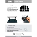 DEFLECTOR DE PARABRISAS TRANSPARENTE UNIVERSAL CON SOPORTE EDGE PRO MTC (NAC)