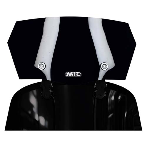 DEFLECTOR DE PARABRISAS TRANSPARENTE UNIVERSAL CON SOPORTE PHANTOM MTC (NAC)