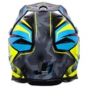 CASCO JUST1 J39 REVO BLUE FLUO YELLOW BLACK GLOSS S