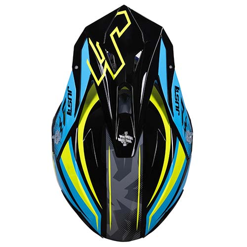 CASCO JUST1 J39 REVO BLUE FLUO YELLOW BLACK GLOSS XL