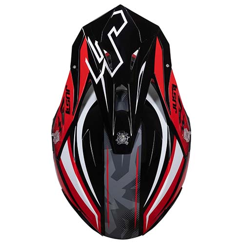 CASCO JUST1 J39 REVO RED WHITE BLACK GLOSS XL