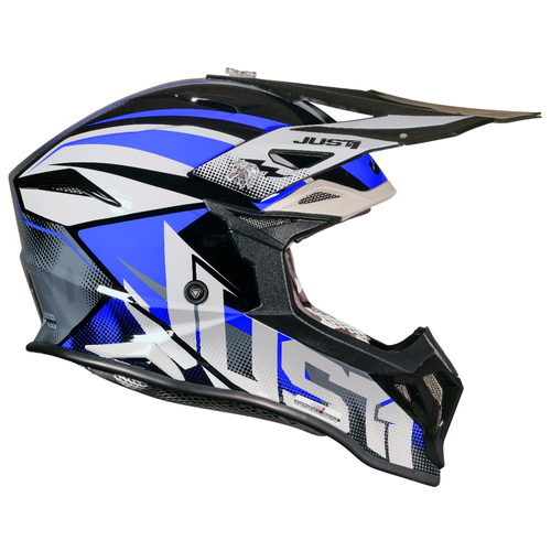 CASCO JUST1 J39 REVO GREY/BLUE/BLACK GLOSS XXL