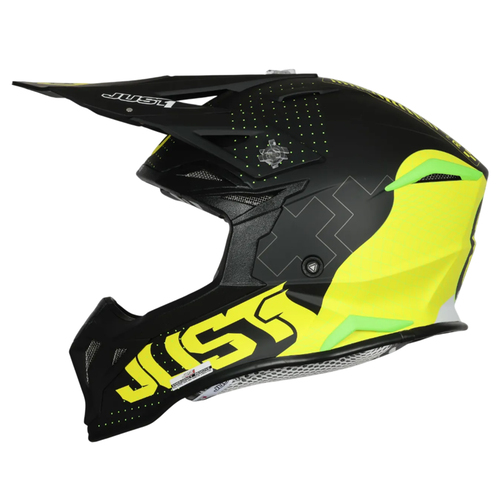 CASCO JUST1 J39 XENO FLUO YELLOW/BLACK MATT L