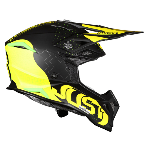 CASCO JUST1 J39 XENO FLUO YELLOW/BLACK MATT L