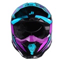 CASCO JUST1 J40 SPEED PURPLE/BLUE/BLACK GLOSS L