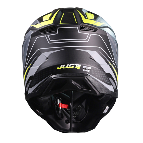 CASCO JUST1 J40 SPEED YELLOW FLUO/BLACK MATT M