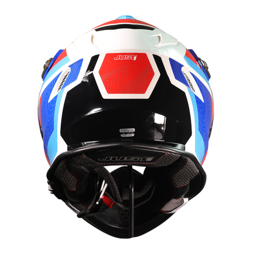 CASCO JUST1 J34 PRO GLOBE BLUE/RED/WHITE GLOSS L