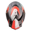 CASCO JUST1 J34 PRO GLOBE FLUO RED/BLACK MATT M
