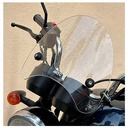 PARABRISAS TRANSPARENTE UNIVERSAL FARO REDONDO CON SOPORTES RETRO SPIRIT MTC (NAC)