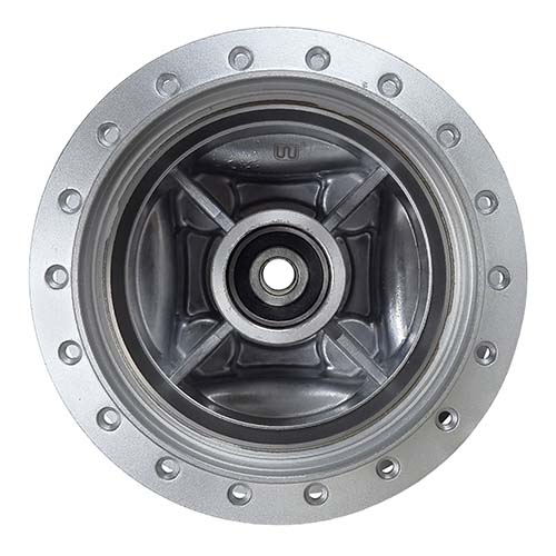 MAZA TRASERA HONDA CG TITAN 2000 C/RULEMAN RETEN Y BUJES STD
