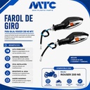 FAROL GIRO BAJAJ ROUSER NS200 DEL/TRAS (JGO) MTC