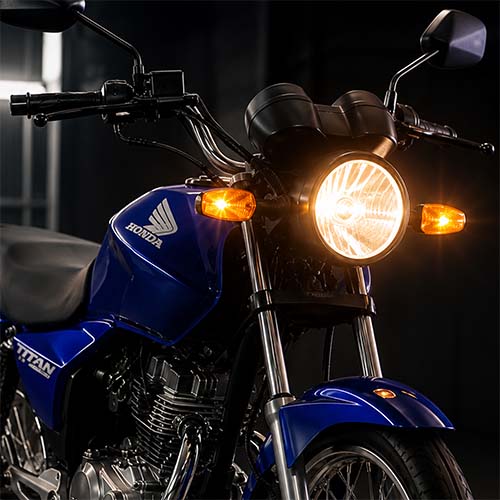 FAROL GIRO HONDA CG150 TITAN / CG125 / CBX250 DEL/TRAS RIGIDO (JGO) MTC