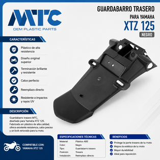 GUARDABARRO TRAS. YAMAHA XTZ 125 MTC