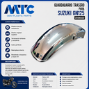 GUARDABARRO TRAS. SUZUKI GN125 CROMADO MTC