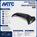 CUBRE PIERNA EXTERIOR YAMAHA NEW CRYPTON 110 NEGRO LADO DERECHO (C/CALCO) MTC