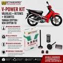 V-POWER KIT YAMAHA CRYPTON T105/NEW CRYPTON (VALVULAS+RETEN+RESORTES) STD