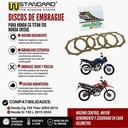DISCO DE EMBRAGUE HONDA CG TITAN 150 / HONDA XR 150L (3+2) STD